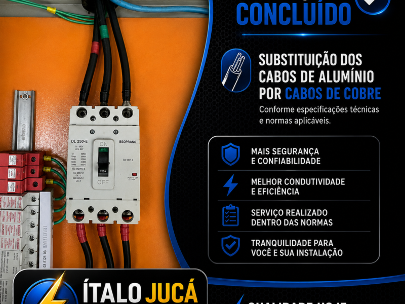 Eletricista profissional há 20 anos